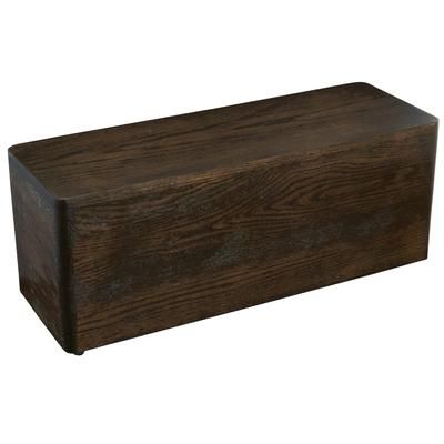 Cal-Mil 22428-7-112 Rectangular Display Riser - 20" x 7" x 7", Oak Wood, Dark Stain, Brown