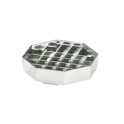Cal-Mil 308-4-49 4" Octagon Standard Drip Tray, Chrome