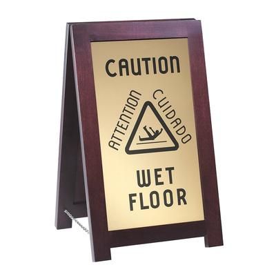 Cal-Mil 851-WET Wet Floor Sign w/ Wood Frame, 12 x 4 x 20" High