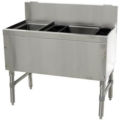 Advance Tabco PRC-24-42R-10 42" Prestige Cocktail Station w/ 89 lb Ice Bin, Stainless Steel