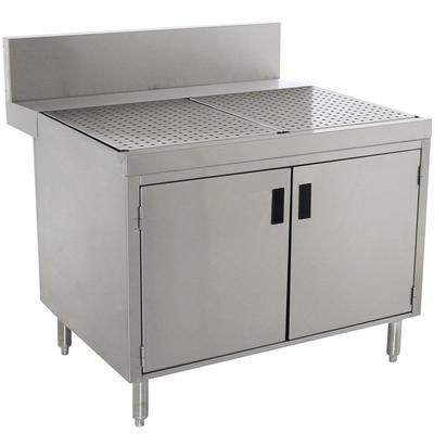 Advance Tabco PRSCD-24-24 24" Stationary Storage Cabinet w/ Hinged Doors, 29" Front To Back, Stainless Steel