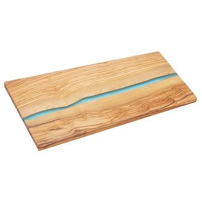 American Metalcraft OWP18 Rectangular Serving Board - 18" x 10", Olive Wood, Beige