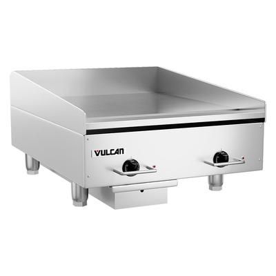 Vulcan RRE24E 24" Electric Commercial Griddle w/ Thermostatic Controls - 3/4" Steel Plate, 240v/1ph, Stainless Steel, 240 V