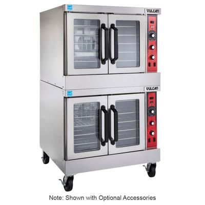 Vulcan SG44 LP Double Full Size Liquid Propane Gas Commercial Convection Oven - 60,000 BTU, Solid State Controls, Stainless Steel, Gas Type: LP