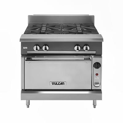 Vulcan V236HC LP 36" Commercial Gas Range w/ 2 Hot Tops & Convection Oven, Liquid Propane, Stainless Steel, Gas Type: LP