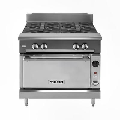 Vulcan VCBB36C LP 36" Commercial Gas Range w/ Charbroiler & Convection Oven, Liquid Propane, Stainless Steel, Gas Type: LP