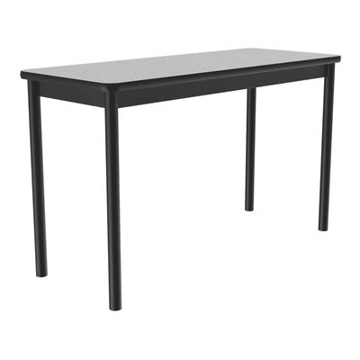 Correll LT2448-15-09-09 Economical Lab Table w/ Wear Resistant Surface T Mold Edge 24x48" Gray Granite