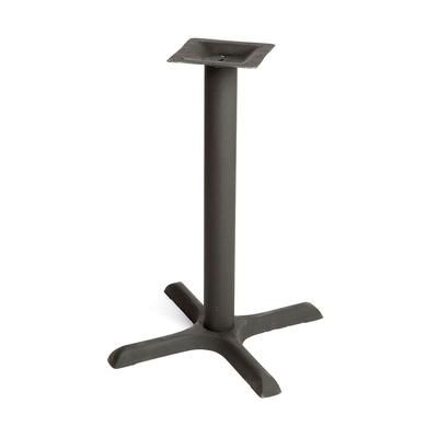 Oak Street B22-STD Cast Iron Table Base w/ Adjustable Poly Levelers, 22 x 22", black