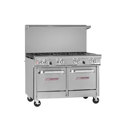 Southbend 4481EE LP 48" 8 Burner Commercial Gas Range w/ 2 Space Saver Oven, Liquid Propane, Stainless Steel, Gas Type: LP