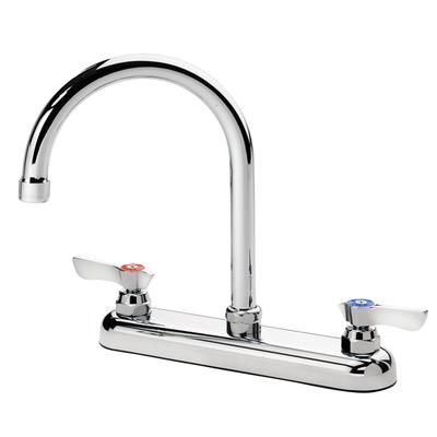 Krowne 13-801L Deck Mount Faucet - 6" Gooseneck Spout, 8" Centers