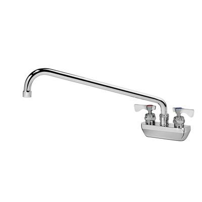 Krowne 14-416L-L-F2 Wall Mount Faucet w/ 16" Swing Spout & Lever Handles - 4" Centers, 1.5 GPM