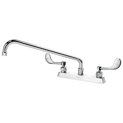 Krowne 15-516L-W-F2 Deck Mount Faucet w/ 16" Swing Spout & VR Wrist Action Handles - 8" Centers, 1.5 GPM