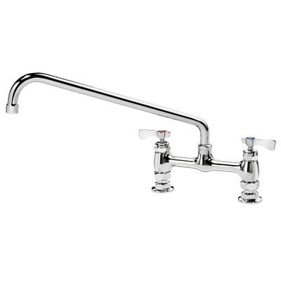 Krowne 15-816L-L-H4 Raised Deck Mount Faucet w/ 16" Swing Spout & Lever Handles - 8" Centers, 1.5 GPM
