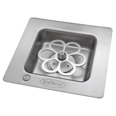 Krowne KR-LC2GF-E 7 5/8" Drop In Glass Chiller w/ Extended Lines - 12v Battery, 100-240v/1ph, Stainless Steel
