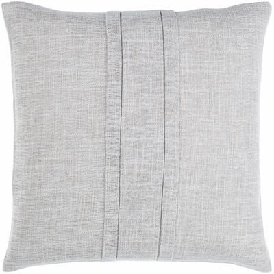 Stash 18" Square Modern Cotton Light Gray/Ash/Off White Throw Pillow - Boutique Rugs