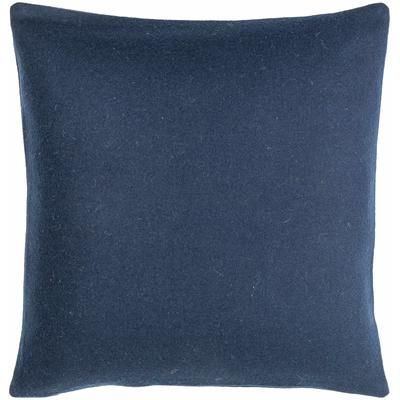 Meabh 20" Square Modern Wool Ink Blue/Teal Throw Pillow - Boutique Rugs