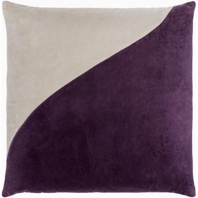 Lamis 20" Square Modern Cotton Plum/Peach Lumbar Pillow - Boutique Rugs