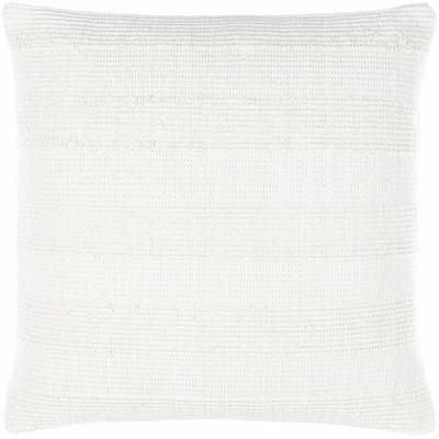 Gordy 20" Square Modern Cotton Off White Throw Pillow - Boutique Rugs