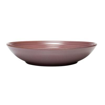 Libbey 109774 73 oz Round Canyonlands Deep Coupe Bowl - Terracotta, Mauve, Mauve Body with Brown Rim, Circular Purple Accents, Case of 12