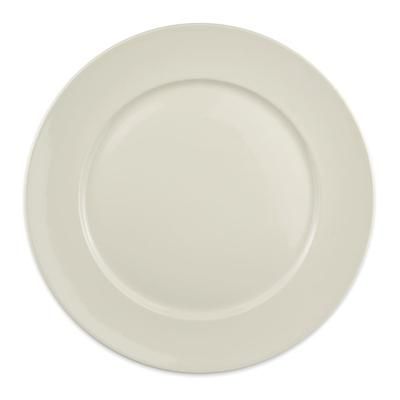 Homer Laughlin HL12132100 12 1/4" Round RE 21 Plate - China, Ivory, White