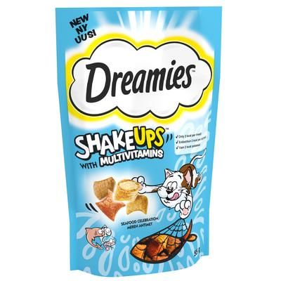 55g Seafood Celebrations Dreamies Shakeups Cat Treats