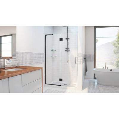 Dreamline DreamLine Unidoor-X 30 inch W x 72 inch H Frameless Hinged Shower Door in Matte Black D12472-09