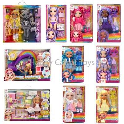 Original Rainbow High Littles Madison Twins 2 Shadow High Doll Magenta Sapphire Luna Fashion Dolls Magical Pet Figure Girl Toys
