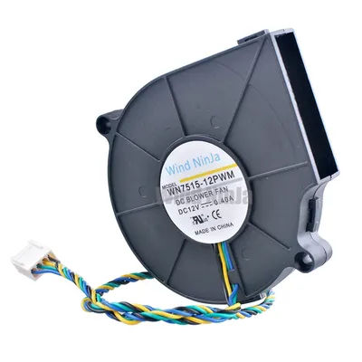 75mm fan BB7515BU B127515BU DC12V 0.40A 4pin 5000rpm Centrifugal turbine blower cooler cooling fan for 1U 775 P4 CPU Heat Sink