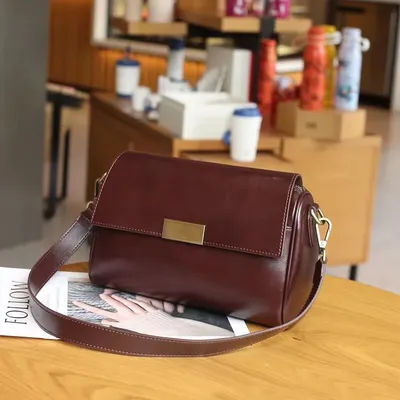 Women Versatile Cow Leather Shoulder Bag Ladies Crossbody Bag 2025 New Plant Tanned Top Layer Cowhide Casual Messenger Handbag