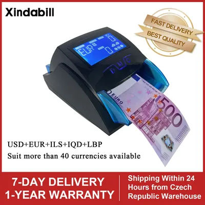 Mini Handy Banknote UV/MG Detecting Machine Fake Euro Notes Money Bill Detector For USD/EUR Cash