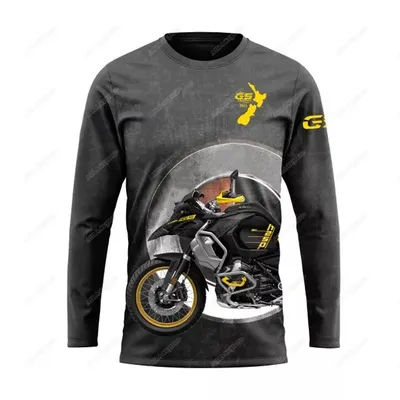 For BMW Motorrad R1250 GS maglie retrò equitazione Sport t-shirt lunga Rally ADVENTURE estate nero