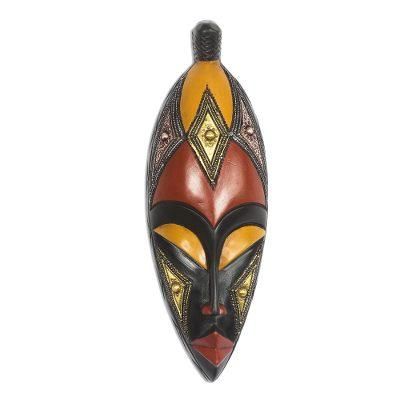 Baule Style,'Baule-Inspired African Wood Mask from Ghana'