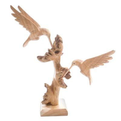 Sharing is Caring,'Hand Carved Bird-Motif Statuette from Bali'