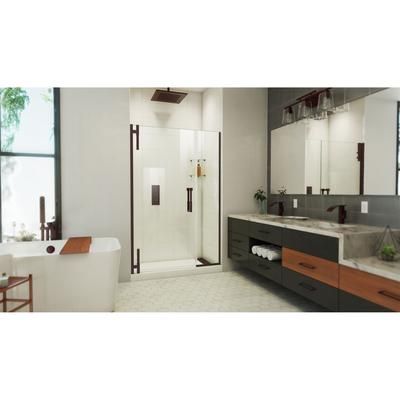 Dreamline DreamLine Ascend 44 1/2 - 45 1/2 inch W x 72 inch H Frameless Pivot Shower Door in Oil Rubbed Bronze SDAD445720VXX06