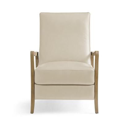 Cambridge Recliner - Leather, Oat - Grandin Road