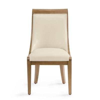 Avondale Dining Chair - Harvest, Bonded Leather, Harvest/Marbled Bone - Grandin Road