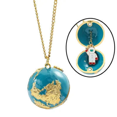 1PC Creative Care for the Earth and the Environment Theme collana in stile Design avanzato