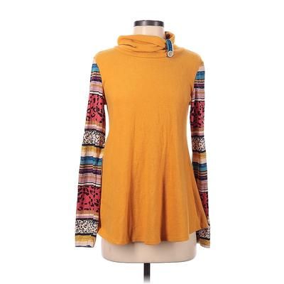 7th Roy Turtleneck Sweater: Yellow Tops - Women's Size Small