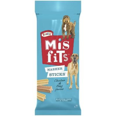 270g Large Misfits Nasher Sticks with Chicken & Beef Dog Treats