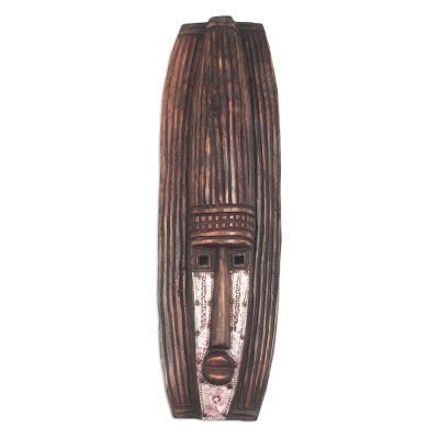 Ghanaian wood mask, 'Denkyira War Song'
