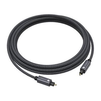 iVANKY Braided Optical TOSLINK Audio Cable (10', Gray/Black) VAB02