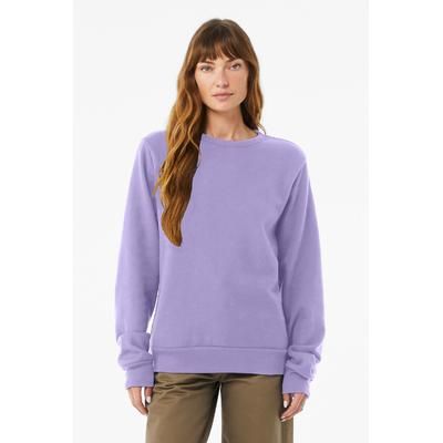 Bella + Canvas 3911 Classic Crewneck Sweatshirt in Dark Lavender size XL | Cotton/Polyester Blend