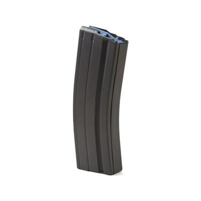 Ammunition Storage Components AR-15 6.5 Grendel Stainless Steel Magazine 25 Round blocked to 10 Round Black Marlube/Blue Follower