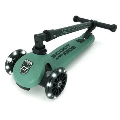 Scoot & Ride HighwayKick3 LED Scooter - Forest