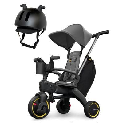 Doona Liki Trike S3 + Liki Helmet Bundle - Grey Hound / Black