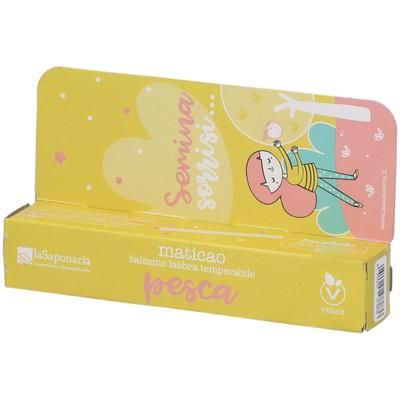 La Saponaria Maticao Balsamo Labbra Temperabile Pesca 8 g