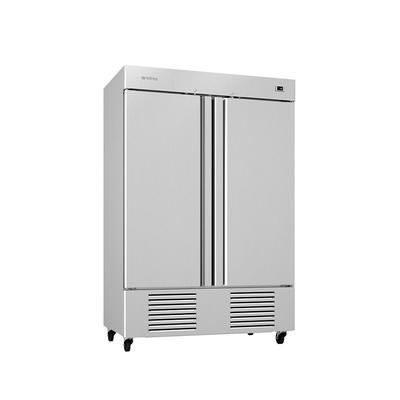 Infrico IRR-AN49BT 54 1/2" AN Series 2 Section Reach In Freezer, 2 Left/Right Hinge Solid Doors, 115v, Stainless Steel