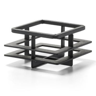 Hollowick SWRQD39 Low Craftsman Frame w/ Prairie Style Design, 3 1/2" x 3 1/2" x 2", Black Powder