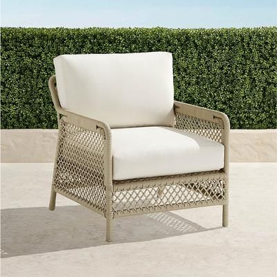 Atwood Lounge Chair - Belle Damask Indigo, Standard - Frontgate