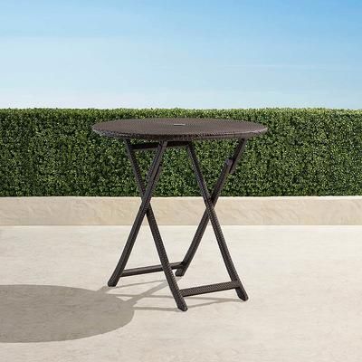 Cafe Bar Table in Wicker - Black Wicker - Frontgate